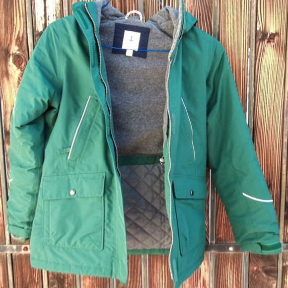 Lands' End Other - Lands’ end squall green coat m(5/6)